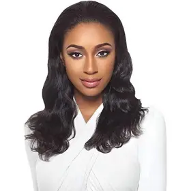 Luhan-048 Urbeauty 3 In 1 Half Wigs For Black Women Human Hair 14 Inch Body W... Fast Ship