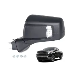 Sstrm250407285-uswxy Ussbaye Side Mirror Compatible With 2019-2025 Chevy Silverado 1500 Rst Turn Sign