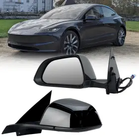 Yh82000761 Vanlogy Left Driver Side Mirror Compatible With Tesla Black-13 Pins