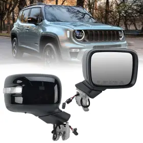 Yh82005572 Vanlogy Right Passenger Side Mirror Right-9 Pins Heated Turn Signal With Temp Black