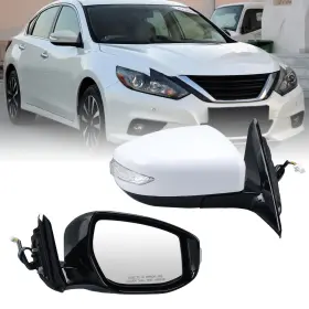 Yh82010282 Vanlogy Right Passenger Side Mirror Compatible White-6 Pins