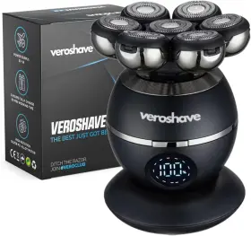 Vs-mdl02 Veroshave 7-blade Bald Head Shaver For Men Cordless Hair Rechargeab