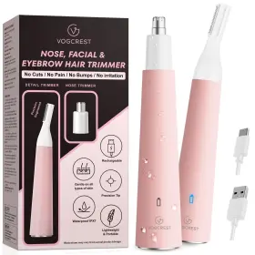 Rfcd529 Vg Vogcrest Nose Hair Trimmer For Women Portable Waterproof Rechargeable 2-in-1 Trimm