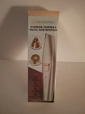 Vg-1023 Vg Vogcrest Eyebrow Facial Trimmer 2 In1 Rechargeable Hair Removal And Rose Gold