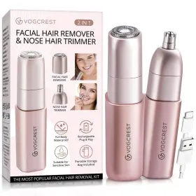 Vg-105 Vg Vogcrest Facial - Nose Hair Remover Women 2 In 1 Painless Electric Face Shaver And No Vg-105 Vg Vogcrest Facial - Nose Hair Remover Women 2 In 1 Painless Electric Face Shaver And No