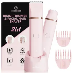 Vg-107 Vg Vogcrest Electric Bikini Trimmer 2 In1 Body Facial Hair Remover - Painless Pubic Sh Vg-107 Vg Vogcrest Electric Bikini Trimmer 2 In1 Body Facial Hair Remover - Painless Pubic Sh