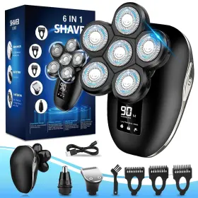 6dt-razor-s2 Viatia Head Shaver For Bald Men Electric 6d Wet/dry Waterproof