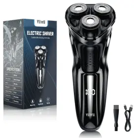 Viiwii 803173532039 Rotary Electric Razor For Men Black