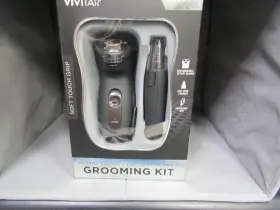 Pg-0204 Vivitar 1450617 Model Rotary Shaver And Ear Nose Trimmer Grooming Kit Rechargeable
