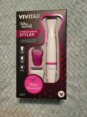 1451020 Vivitar Silky Smooth Bikini Styler 3 Piece Kit Precise Shaping New In The Box