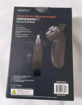 Pg-0204-org Vivitar Grooming Kit Rotary Shaver Ear/nose Trimmer Stainless Steel Blades Niob #2