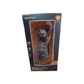 Pgv002org Vivitar Stainless Steel Blades Rotary Shaver 3 Heads Black Rechargeable New
