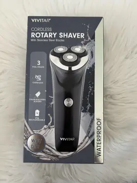 Pgv320-noc Vivitar 3-foil Head Rechargeable Shaver Usb Cordless Pop Up Trimmer New Sealed