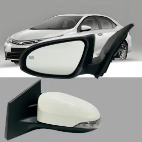 240920 Vmdccdz Left Driver Side Mirror Compatible With Toyota Corolla L-driver White
