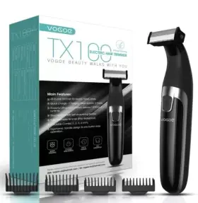Tx100-vogoe-fba Vogoe Tx100 Beard Hair Full Body Electric Cordless Trimmer And Shaver For Men New
