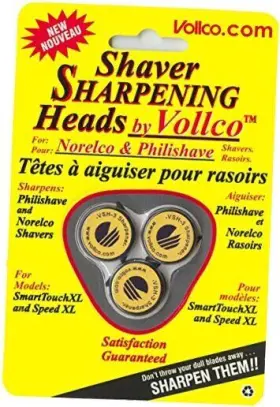 Vollco 787734018005 Sharpening Heads For Norelco Smart Touch And Speed-xl Models Using Hq9