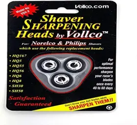 Vsh-2 Vollco Replacement Shaver Heads Black Compatible And More Philips Norelco Razors