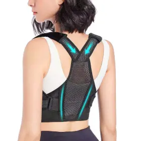 Voluex 970232014103 Posture Corrector For Women And Men Comfy Adjustable Upper Back Brace