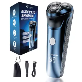 Fk-373s Vortex Supplies Smart 2-in-1 Electric Rotary Shaver For Men With 4d Floating Heads And Pop-up T