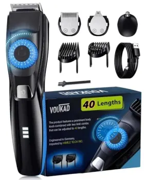 Nlq-h1906 Voukad 40 Precisions Electric Beard Trimmer For Men Mens Grooming Blue Black