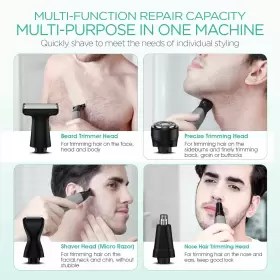 Voyor 972863620524 Beard Trimmer For Men Electric Razor Nose Face Body Hair With Adjust #3