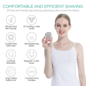 Voyor 972863621804 Electric Razors For Women 3d Floating Blade Shaver #2