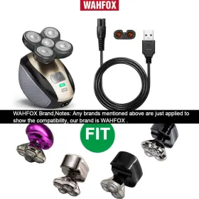Wahfox 445025080096 Universal Head Shaver Charger Cord Usb Cable Compatible With Skull #2