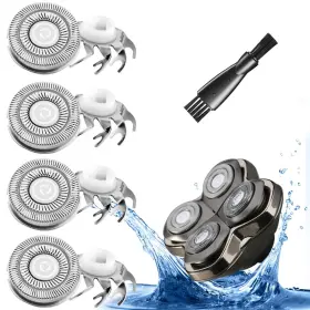 Wf-sk04 Wahfox 4 Pcs Shaver Blades For Skull Pitbull Carver Gold P