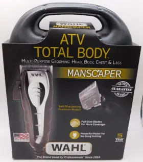 Wahl 043917012353 Manscaper Atv Total Body Multi Purpose Grooming Razor New And Sealed