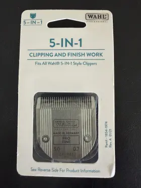 1854-1974 Wahl 5-in-1 Pro Fine Clipper Blade Silver Black For Style Clippers