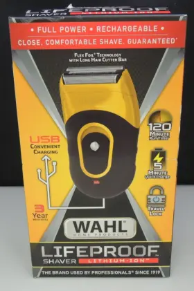 21114-b2 Wahl Lifeproof Shaver Lithium Ion Wet Dry Electric Razon