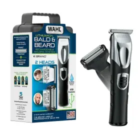 3023628 Wahl Bald N Shave Rechargeable Two Heads Rinseable T-blade Trimmer For