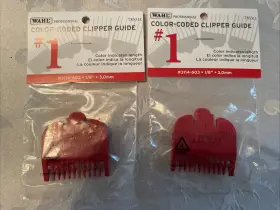3114-603 Wahl 2 Pack - 1/8 Inch Red Genuine Plastic Clipper Replacement Guide Guard #1 New