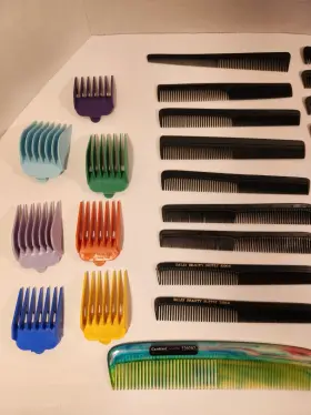 3139-101 Wahl Lot Of 32 Mixed Bundle Clipper Guards And Hair Stylist Combs Brands #2