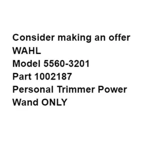 5560-3201 Wahl Model Part 1002187 Personal Trimmer Power Wand Only Replacement1 #2 5560-3201 Wahl Model Part 1002187 Personal Trimmer Power Wand Only Replacement1 #2
