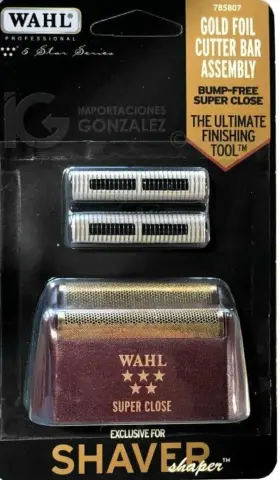 7031-100 Wahl Shaver/shaper Super Close Gold Foil And Cutters #2