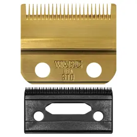 02161-700 Wahl Professional Stagger Tooth Gold Blade Set Dlc Titanium Coated Seamless Blen