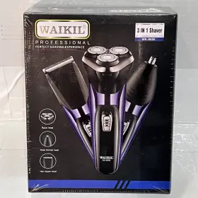 Wk-9050 Waikil 3-in-1 Electric Shaver For Men Razor/nose Trimmer/hair Clipper