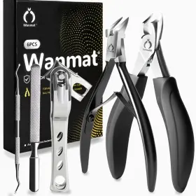 Clipper003 Wanmat 5 In 1 Professional Toenail Clippers For Thinck And Ingrown Nails Upgraded Pod