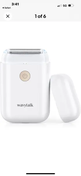 Kl-cf801l Wavytalk Womens Electric Shaver White Usb Rechargeable Detachable Head And 2 Leds