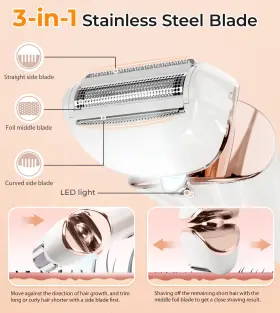 Ld-8001-gold Wenzhou Pritech Industrial Co. Ltd. Electric Shaver For Women - Cordless Ladies Lady Razor Legs #3