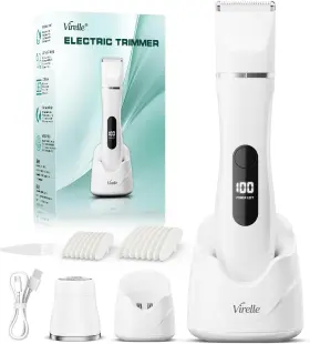 Xrt-vir-us-bpbt040w Wenzhou Zhuochuang Appliance Co. Ltd. Bikini Trimmer For Women - Painless Waterproof Electric Razor Remover Foil Shave