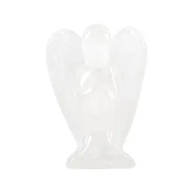 Ang-2003 Whal&yune Clear Quartz Angel Figurine Natural Energy Healing Crystals Gemston