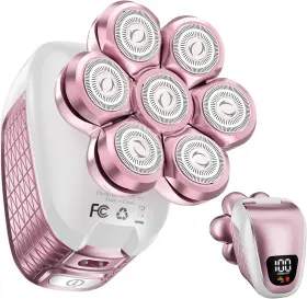 Wyklaus 313024655676 Electric Razor For Women 5 In 1 Rechargeable Body Shaver Waterproof Bright Pink