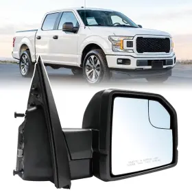 Wyustey Hz-15f150sm-r-1b Passenger Side Mirror Replacement Fit For 2015-2020 Ford F150 Black