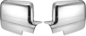 A21121500ux0034 X Autohaux Pair Car Exterior Chrome Plated Power Full Mirror Silver Tone
