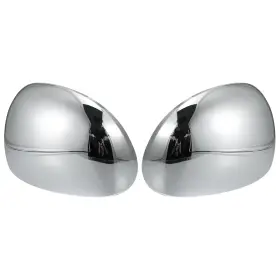 23.7x15.3x6.5cm X Autohaux A21121500ux0040 Pair Car Exterior Chrome Plated Power Silver Tone