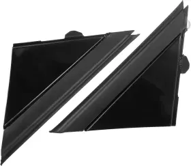 A22101300ux0353 X Autohaux 1 Pair Car Gloss Black Door Mirror Flag Cover For Fiat 500