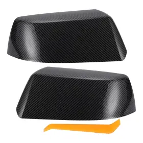 A24072400ux1207 X Autohaux 1 Set Car Rear View Driver Passenger Side Mirror Cover Cap Replace
