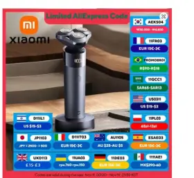 Ipx7 Xiaomi S302 Mijia Electric Shaver Men Washable Wet Dry Portable